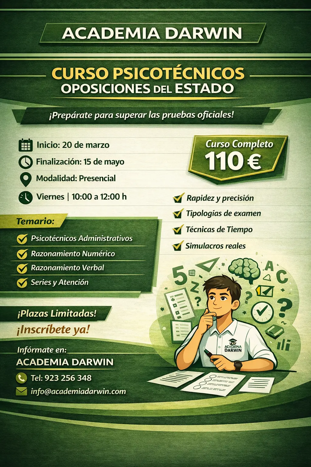 Curso Completo Psicotécnicos - Oposiciones del Estado